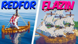 Flazin - ЧЕЙ ПИРАТСКИЙ КОРАБЛЬ БУДЕТ ЛУЧШЕ!? - БИТВА ПОСТРОЕК В MINECRAFT (Minecraft)